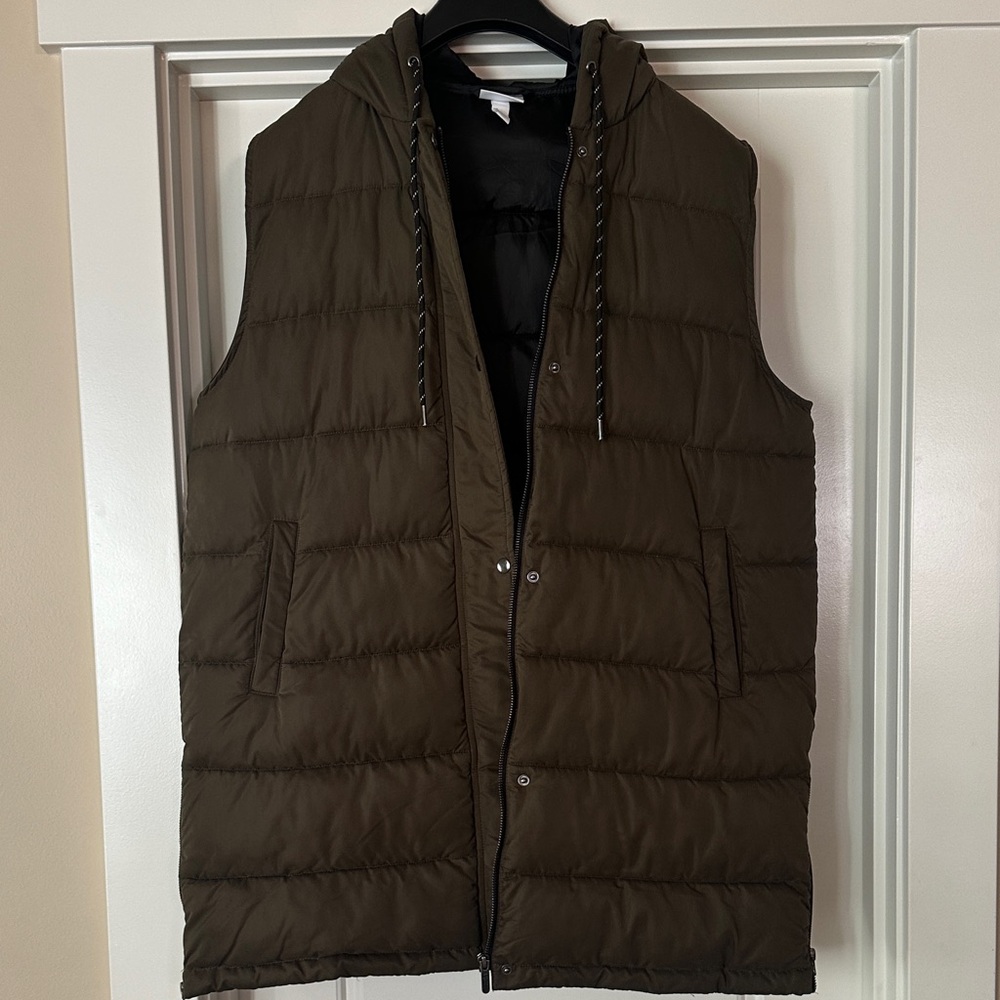 Zella Women’s Olive Hooded Puffer Vest
